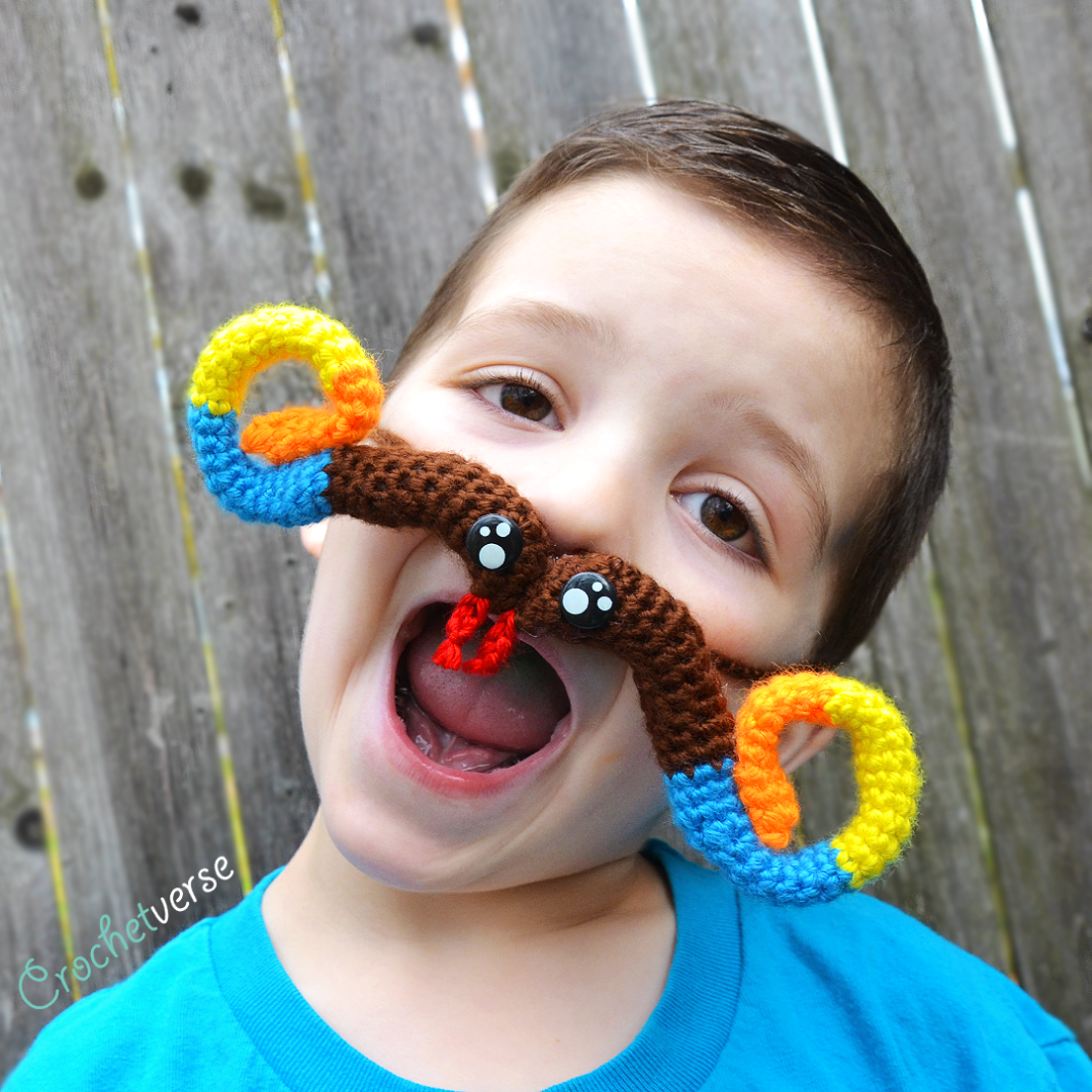 Free Crazy Mustache Crochet Pattern Crochetverse