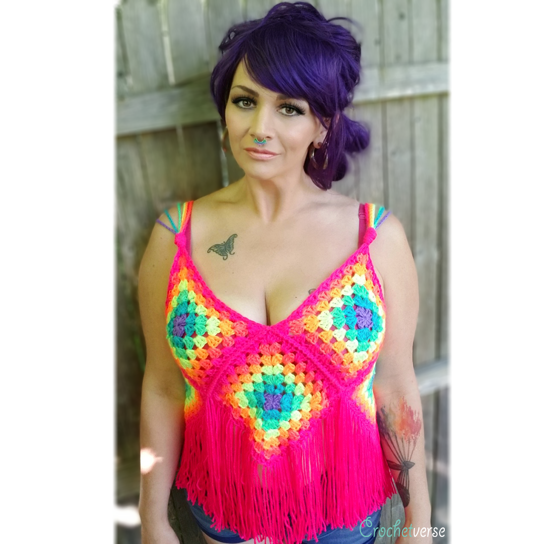 Free Turn Ne On Granny Square Tank Crop Top Pattern Crochetverse,How Wide Is A Queen Size Bed Slats