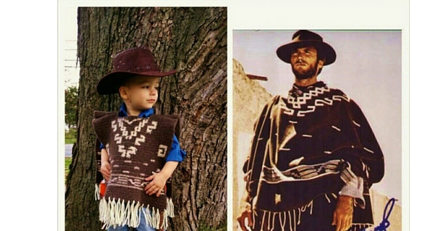 Western Crochet Kids Poncho Pattern