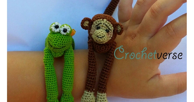 Animal Hug Crochet Bracelet Patterns