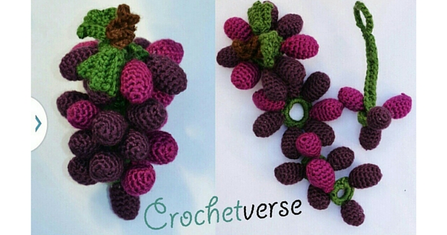 Crochet Grapes Pattern & Dyeing Yarn with Grapes!