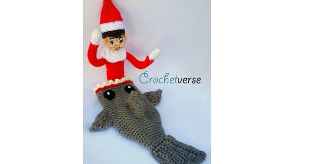 Crochet Shark Blanket Shelf Elf’d!