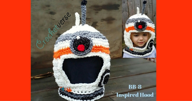 Crochet BB-8 Star Wars Inspired Hood Hat – Free Pattern!