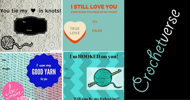 Free Crochet Valentine Card Printables – It MUST be true love!