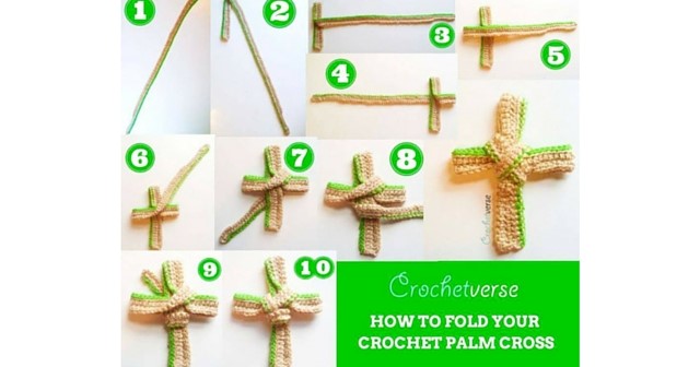 Free Crochet Palm Cross Pattern – Praise him 