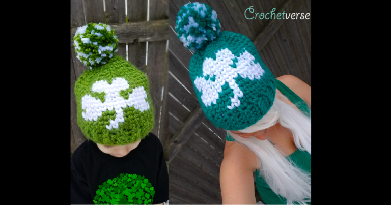 Free St. Patrick’s Day Crochet Shamrock Hat