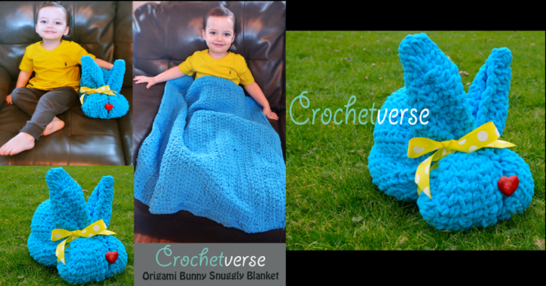 Free Bunny Snuggly Pattern – Origami Meets Crochet!
