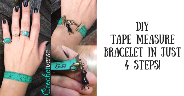 DIY Tape Measure Bracelet Tutorial