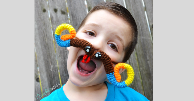 Free Crazy Mustache Crochet Pattern