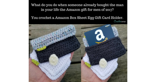 Amazon “Box Sheet Egg” Gift Card Holder Crochet Pattern