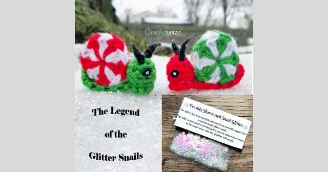 The Legend of the Glitter Snails – Free Crochet Pattern