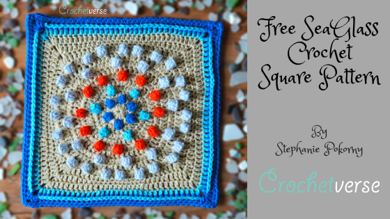 Seaglass Crochet Square