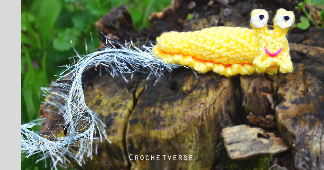 Free Crochet Banana Slug   Pattern