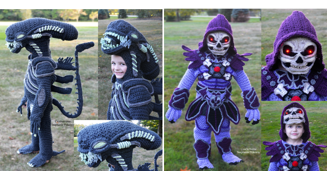 This Mother Creates Unique Crocheted Halloween Costumes For Her Kids (9  pics)