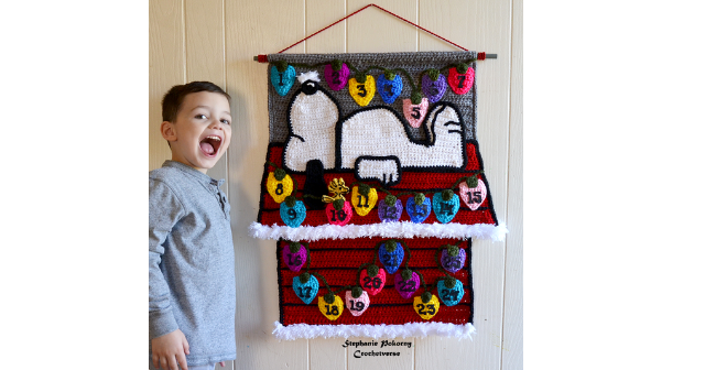 Free Crochet Advent  Calender Pattern! Snoopy!