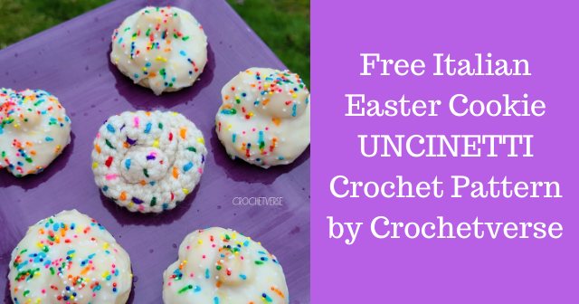 Italian Easter Cookies Uncinetti Free Crochet Pattern