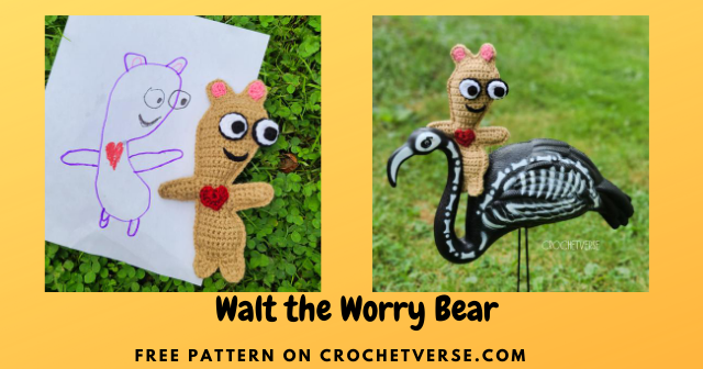Walt the Worry Bear Free Crochet Pattern